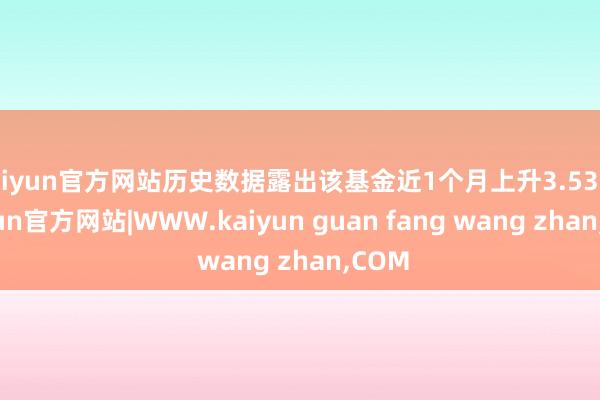 kaiyun官方网站历史数据露出该基金近1个月上升3.53%-kaiyun官方网站|WWW.kaiyun guan fang wang zhan,COM