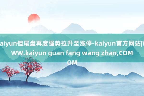 kaiyun但尾盘再度强势拉升至涨停-kaiyun官方网站|WWW.kaiyun guan fang wang zhan,COM